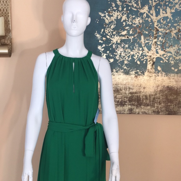 Robe Antonio Melani Marron Taille 6 - Sans Manches, Avec Ceinture, Occasion Bon état (petite Réparation Facile)